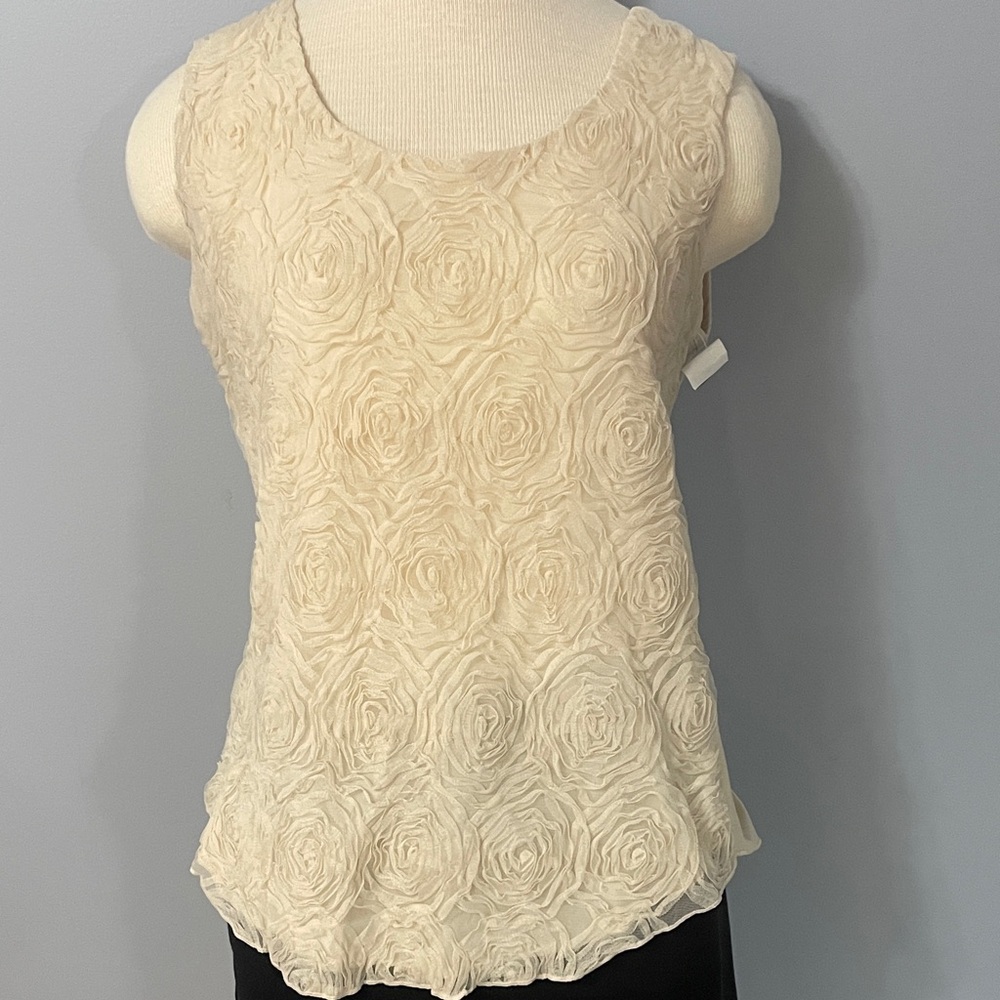 Cocomo Cream Rosette Women's Blouse